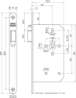 Afbeeldingen van Nemef loopslot links 635-17kv 60mm zonder sluitplaat