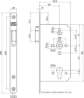 Afbeeldingen van Nemef loopslot 649-37kv - pc 60mm - Links zonder sluitplaat 