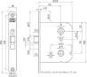 Afbeeldingen van Nemef wc slot 1444 - 55mm - Links 