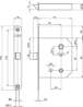 Afbeeldingen van Lips loop slot 2131 doorn 55mm 11U18 verzinkt
