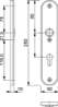 Afbeeldingen van Hoppe Inbraakwerend aluminium schild 3214 - PC72 - F1