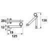 Afbeeldingen van Axafix Combi-raamuitzetter 2488-10-81 - 125mm - RVS/zwart 