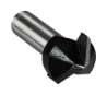 Afbeeldingen van Makita V-groeffrees - Ø15,9x12,7mm 90° - schacht Ø8mm 2 beitels