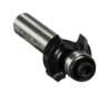 Afbeeldingen van Makita kwartrondfrees - Ø17,3x8mm radius 2,3mm met kogellager - schacht Ø8mm 2 beitels