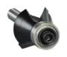 Afbeeldingen van Makita fasefrees - Ø22,2x12,7mm 25° met kogellager - schacht Ø6mm 2 beitels
