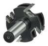 Afbeeldingen van Makita groef/veerfrees - Ø41x19mm met kogellager - schacht Ø12mm 4 beitels