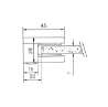 Afbeeldingen van G-Fittings glasklem Sjanoek - plat - RVS 304