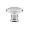 Afbeeldingen van Siro Meubelknop kunststof - L 34mm/H 27mm/B 34mm - chroom glanzend/aluminium 