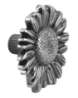 Afbeeldingen van Siro Meubelknop metaal - L 47mm/H 24mm/B 47mm - antiek zilver 