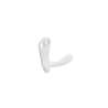 Afbeeldingen van Siro Kapstokhaak metaal - boorafstand 8mm/L 33mm/H 22mm/B 44mm - wit 