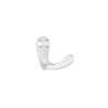 Afbeeldingen van Siro Kapstokhaak metaal - boorafstand 8mm/L 33mm/H 22mm/B 44mm - aluminium 