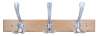 Afbeeldingen van Siro Haaklijst metaal - boorafstand 396mm/L 500mm/H 92mm/B 157mm - beuken/chroom 
