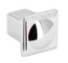 Afbeeldingen van Siro Meubelknop metaal - L 20mm/H 23mm/B 20mm - chroom glanzend 