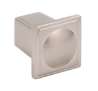 Afbeeldingen van Siro Meubelknop metaal - L 20mm/H 23mm/B 20mm - RVS effect 