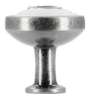 Afbeeldingen van Siro Meubelknop metaal - L 23mm/H 24mm/B 23mm antiek zilver/wit 