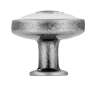 Afbeeldingen van Siro Meubelknop metaal - L 30mm/H 27mm/B 30mm antiek zilver/wit 