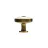 Afbeeldingen van Siro Meubelknop metaal - L 30mm/H 27mm/B 30mm antiek messing/beige 