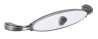 Afbeeldingen van Siro Meubelgreep metaal - boorafstand 128mm/L 138mm/H 27mm/B 23mm antiek zilver/wit 