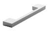 Afbeeldingen van Siro Meubelgreep metaal - boorafstand 128/160mm/L 185mm/H 30mm/B 13mm chroom glanzend 