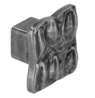 Afbeeldingen van Siro Meubelknop metaal - L 36mm/H 25mm/B 36mm antiek zilver 