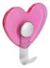 Afbeeldingen van Siro Kapstokhaak metaal - L 100mm/H 30mm/B 88mm roze/aluminium 