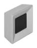 Afbeeldingen van Siro Meubelknop metaal - L 39mm/H 16mm/B 39mm aluminium/zwart 