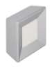 Afbeeldingen van Siro Meubelknop metaal - L 39mm/H 16mm/B 39mm aluminium/wit 