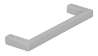 Afbeeldingen van Siro Meubelgreep metaal - boorafstand 96mm/L 104mm/H 28mm/B 8mm aluminium 
