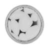 Afbeeldingen van Siro Douchedeurknop metaal - L 34mm/H 58mm/B 34mm chroom glanzend/wit 