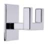 Afbeeldingen van Siro Haak metaal - zelfklevend L 50mm/H 38mm/B 60mm chroom glanzend 