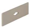 Afbeeldingen van Siro Onderplaat metaal - L 72mm/H 2mm/B 25mm mat RVS effect 