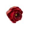 Afbeeldingen van Siro Meubelknop bloem kunststof - L 50mm/H 34mm/B 45mm rood 