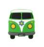 Afbeeldingen van Siro Meubelknop bus kunststof - L 54mm/H 26mm/B 59mm groen 