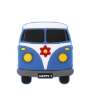 Afbeeldingen van Siro Meubelknop bus kunststof - L 54mm/H 26mm/B 59mm blauw 