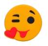 Afbeeldingen van Siro Meubelknop emoji smiley kunststof - L 52mm/H 25mm/B 51mm 