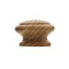 Afbeeldingen van Siro Meubelknop hout - L 44mm/H 29mm/B 44mm eiken gelakt 