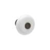 Afbeeldingen van Siro Meubelknop keramisch - L 31mm/H 30mm/B 31mm wit/antiek messing 