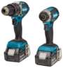 Afbeeldingen van Makita DLX2180TJ1 combiset DHP484 + DTD153 3x accu 5.0Ah, lader, in Mbox