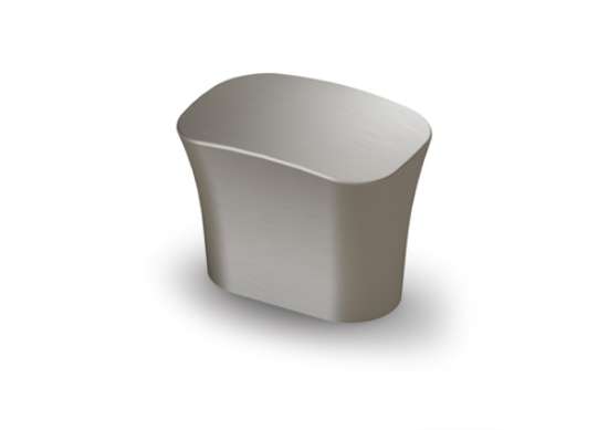 Afbeeldingen van Hettich Knop Itri, boorafstand 16, L 38 mm, B 25 mm, H 30 mm, roestvrij staal finish geborsteld