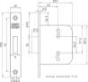 Afbeeldingen van Nemef kastslot - 210-40mm - 2 sleutels 