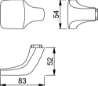 Afbeeldingen van Hoppe Aluminium knop 61G - voor inbraakwerende schilden en rozetten - F1 