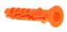 Afbeeldingen van Spit nylon plug - Ø8x40mm - met kraag