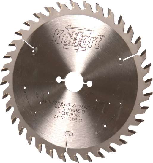 Afbeeldingen van Kelfort Cirkelzaagblad - 160x20mm 36Tands - HM WS vertanding 