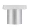 Afbeeldingen van Siro Meubelknop kunststof - L 29mm/H 23mm/B 29mm - naturel/aluminium 
