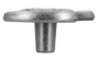 Afbeeldingen van Siro Meubelknop metaal - L 42mm/H 21mm/B 39mm - tin 