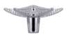 Afbeeldingen van Siro Meubelknop metaal - L 67mm/H 31mm/B 67mm - chroom glanzend 