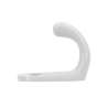 Afbeeldingen van Siro Kapstokhaak metaal - boorafstand 10mm/L 41mm/H 33mm/B 20mm - wit 