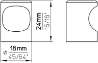 Afbeeldingen van Siro Meubelknop metaal - L 18mm/H 24mm/B 18mm - grafiet zwart donker 
