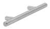 Afbeeldingen van Siro T-greep - boorafstand 96mm/L 176mm/H 32mm/B 12mm - RVS