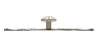 Afbeeldingen van Siro Meubelknop metaal - L 142mm/H 23mm/B 25mm - antiek zilver 